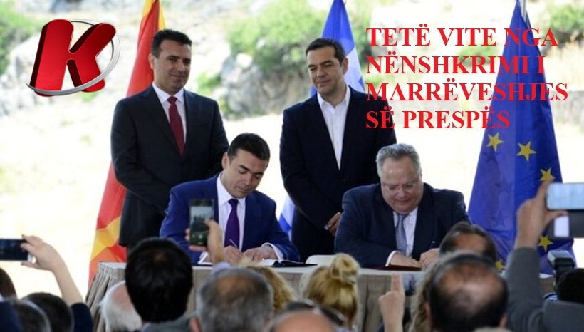 TETË VITE NGA NËNSHKRIMI I MARRËVESHJES SË PRESPËS