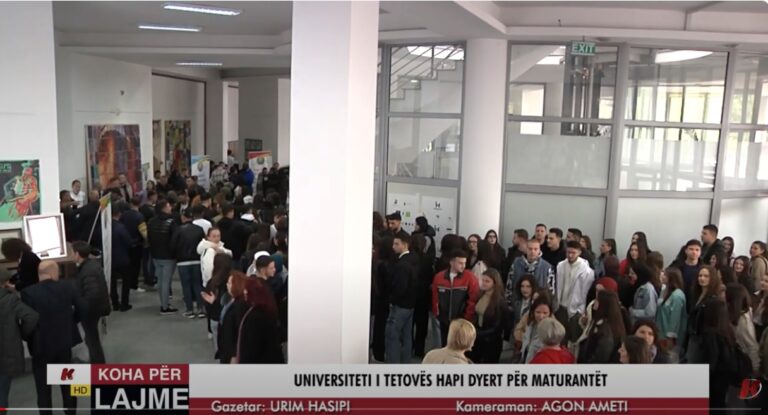(VIDEO) Universiteti i Tetovës përmes ditës së hapur dhe panairit të karrierës ka pritur maturantët e shkollave të mesme